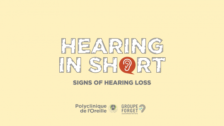 Signs of hearing loss